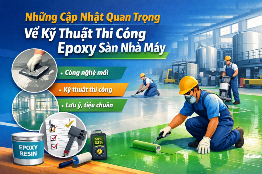 Thi công epoxy sàn nhà máy