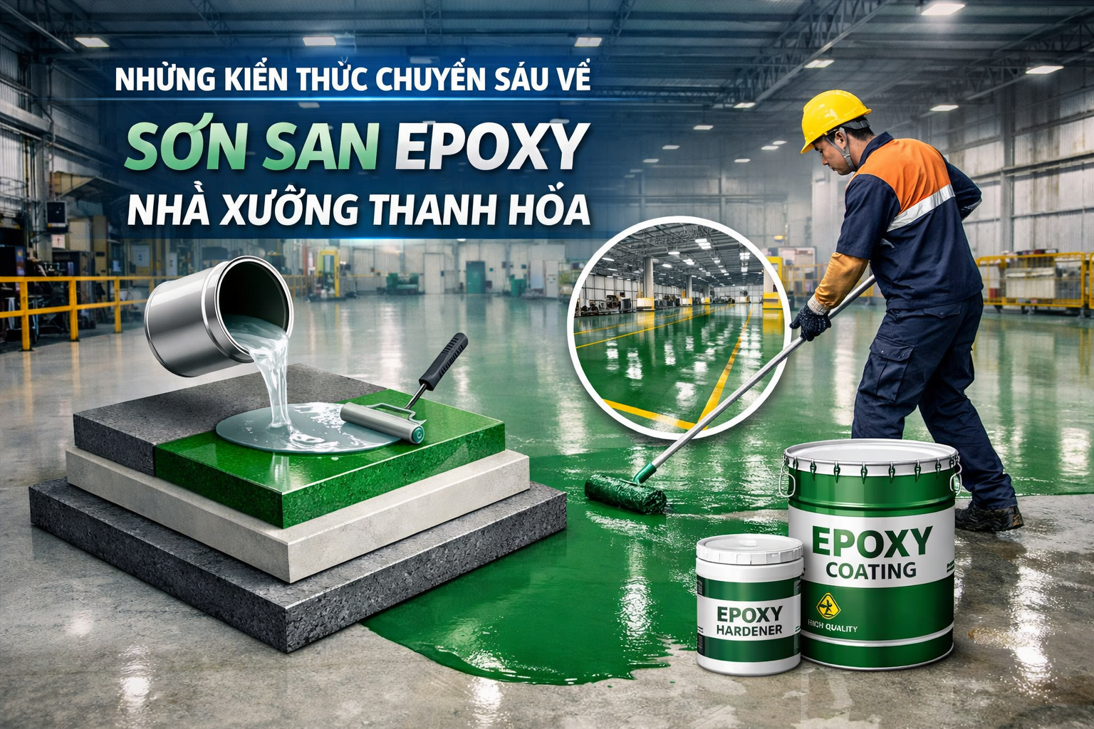 thi công sơn epoxy nhà xưởng tại Thanh Hóa