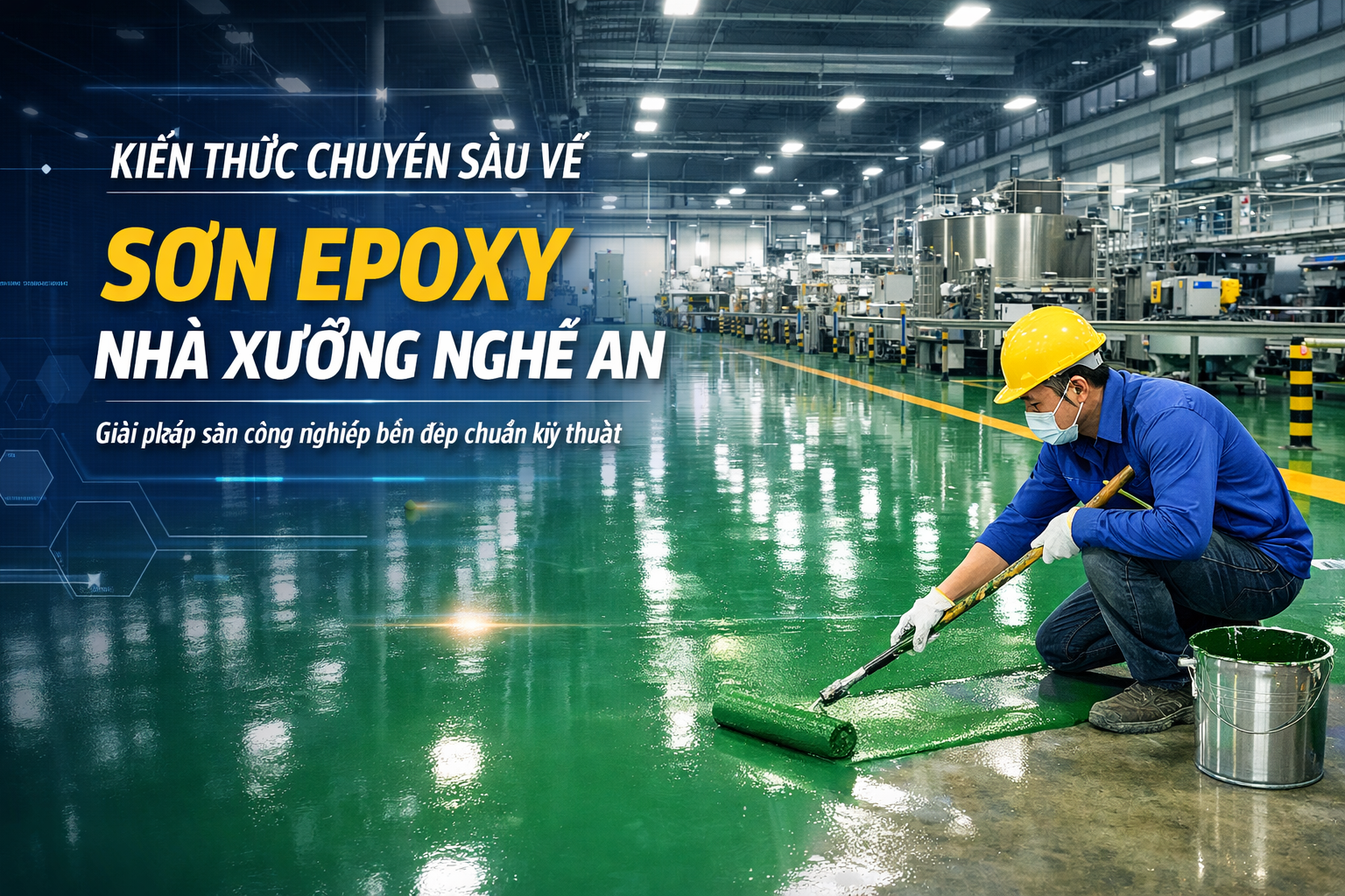 thi công sơn epoxy nhà xưởng tại Nghệ An 