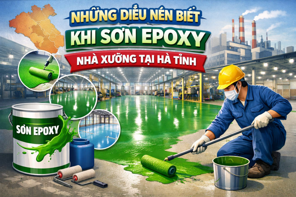 thi công sơn epoxy nhà xưởng tại Hà Tĩnh