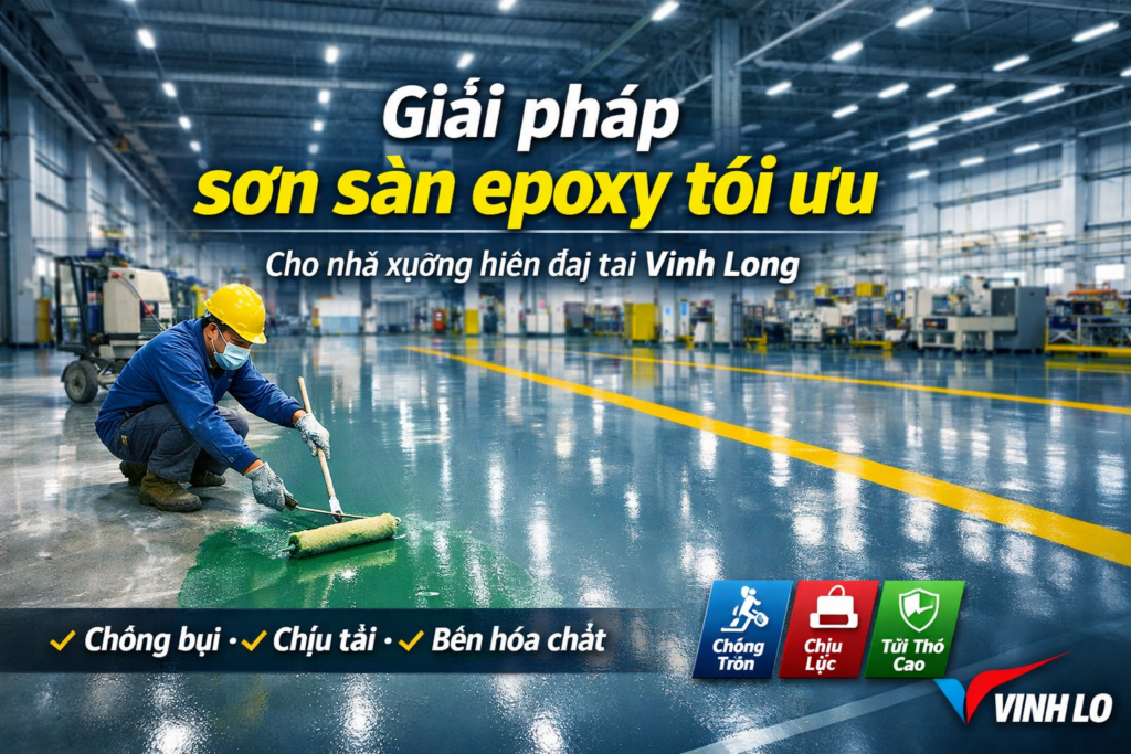 thi công sơn epoxy nhà xưởng tại Vĩnh Long