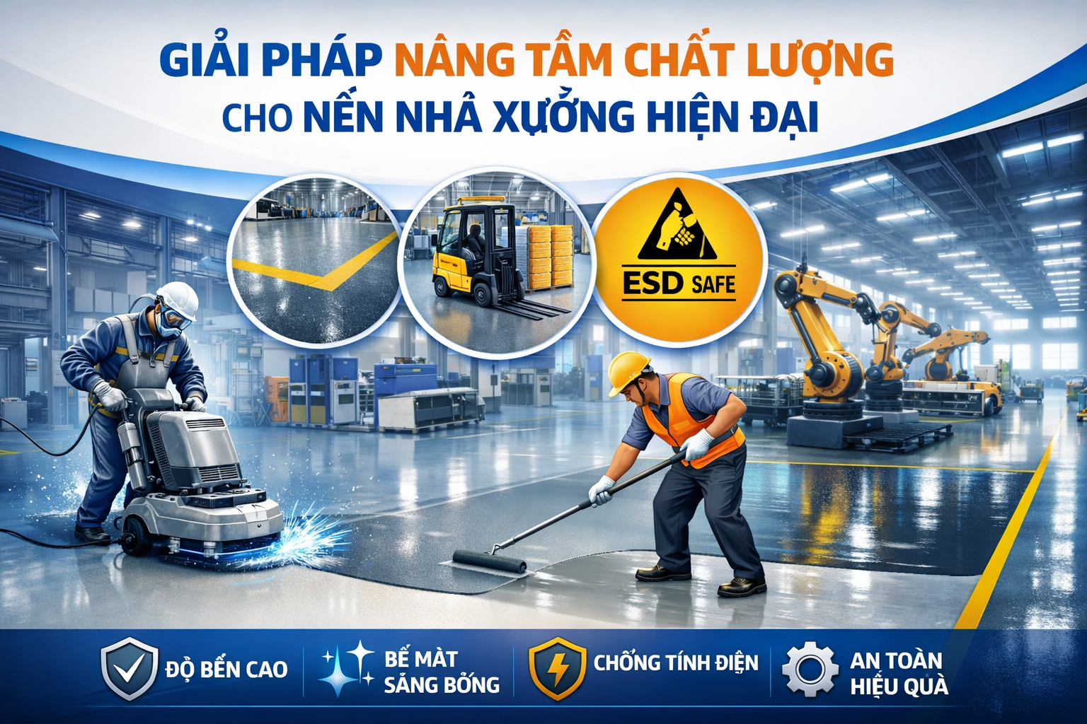 sơn epoxy nền nhà xưởng