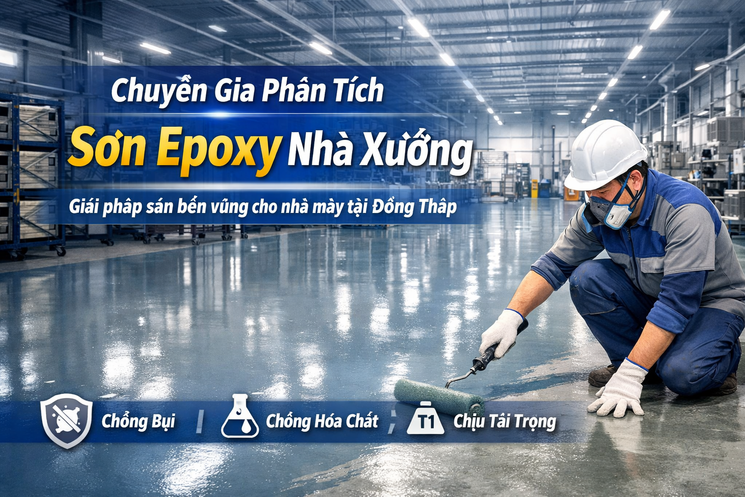 thi công sơn epoxy nhà xưởng tại Đồng Tháp