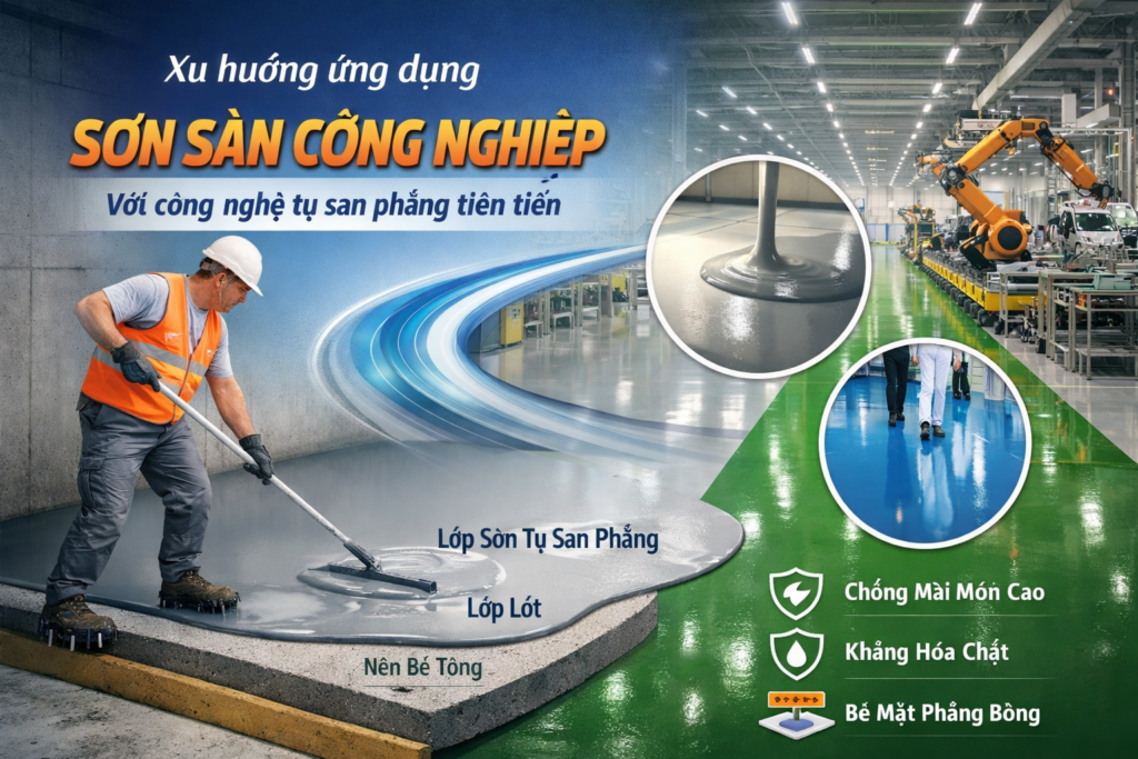 sơn epoxy tự san phẳng