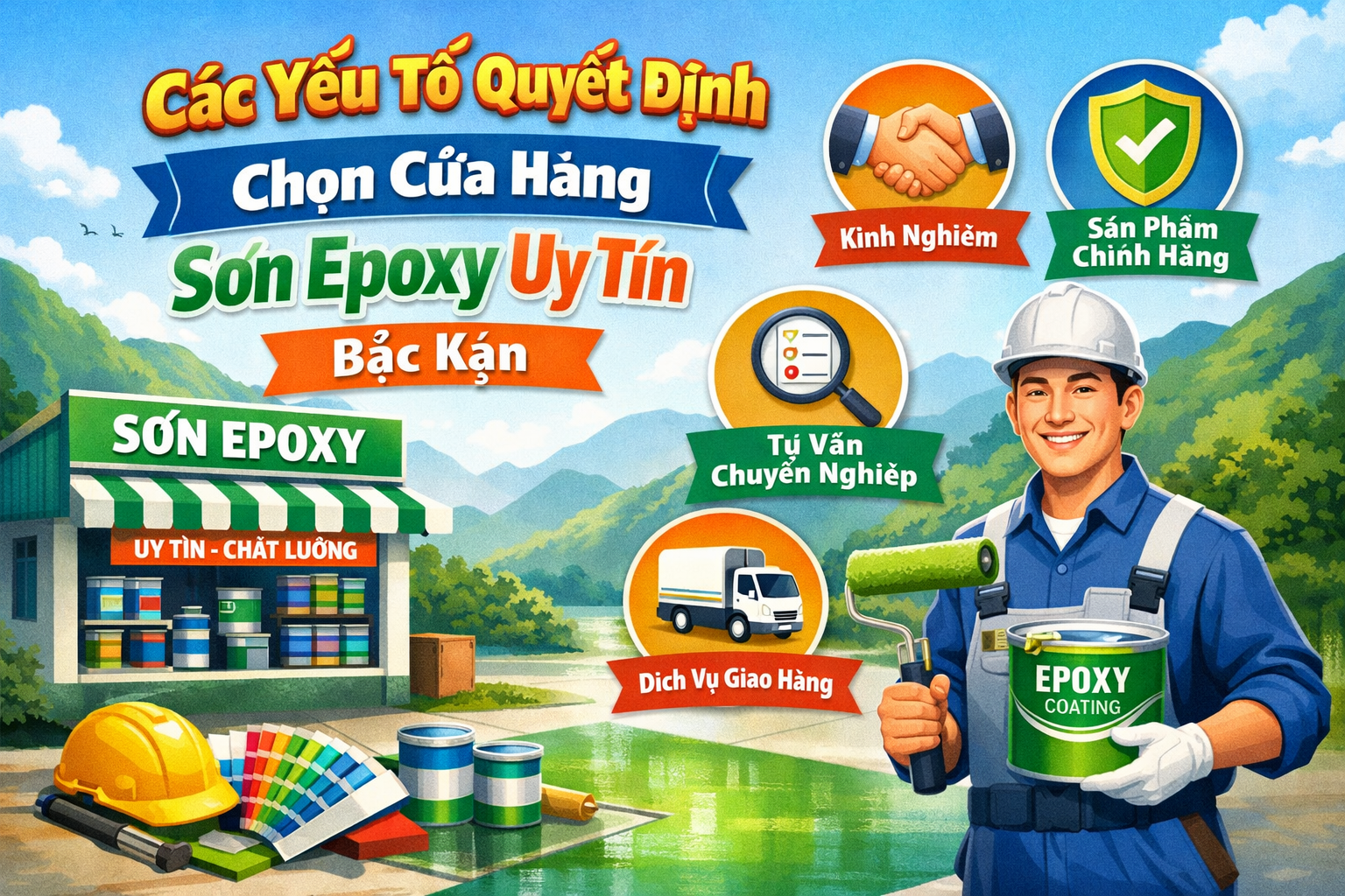 Cửa hàng mua bán sơn epoxy tại Bắc Kạn