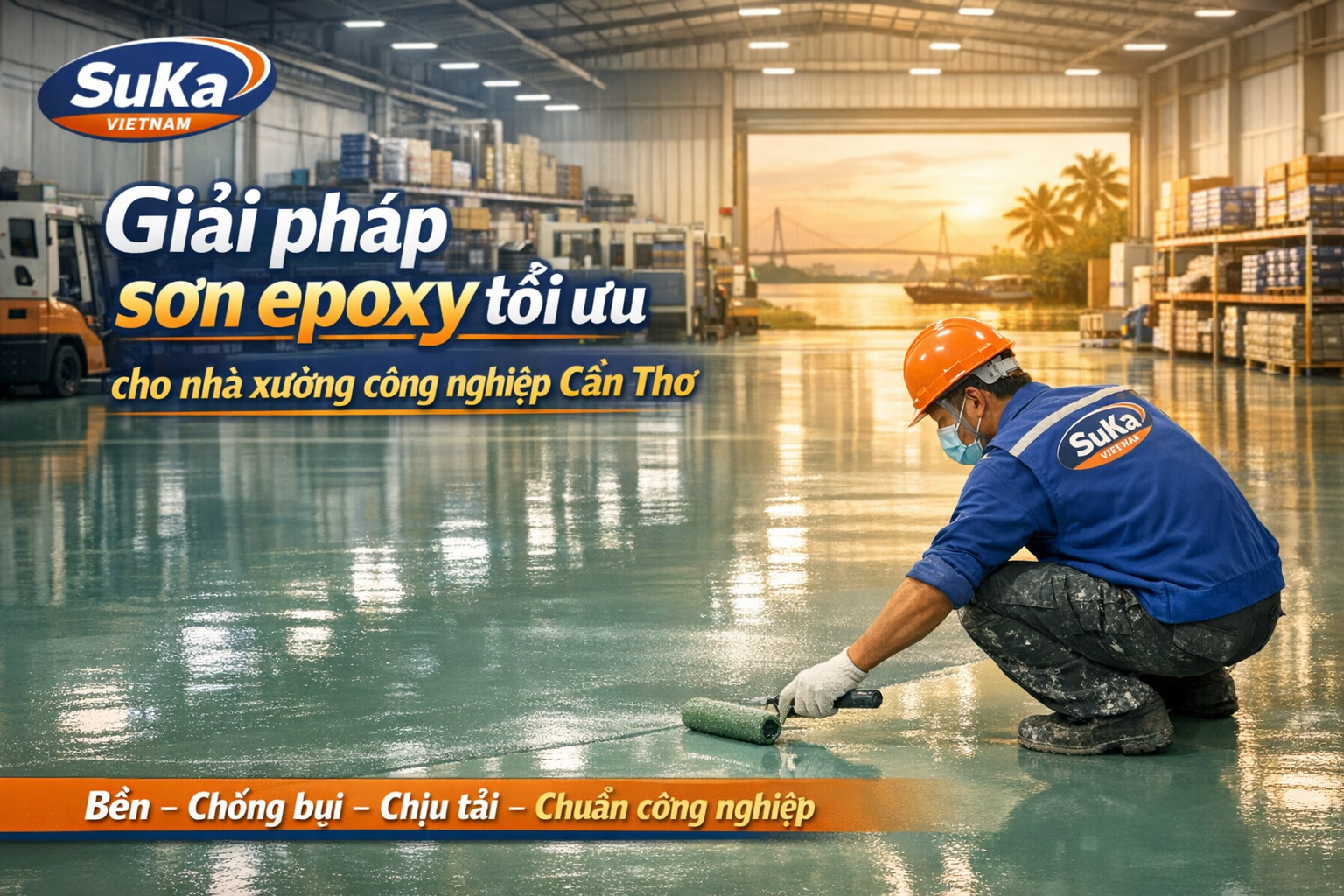thi công sơn epoxy nhà xưởng tại Cần Thơ