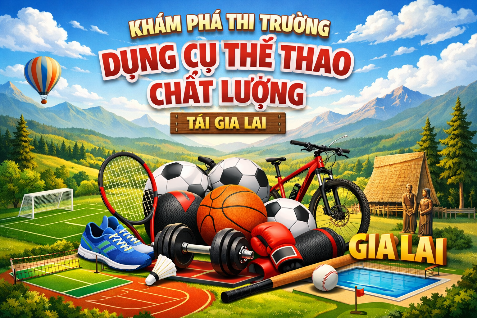 dụng cụ thể thao tại Gia Lai