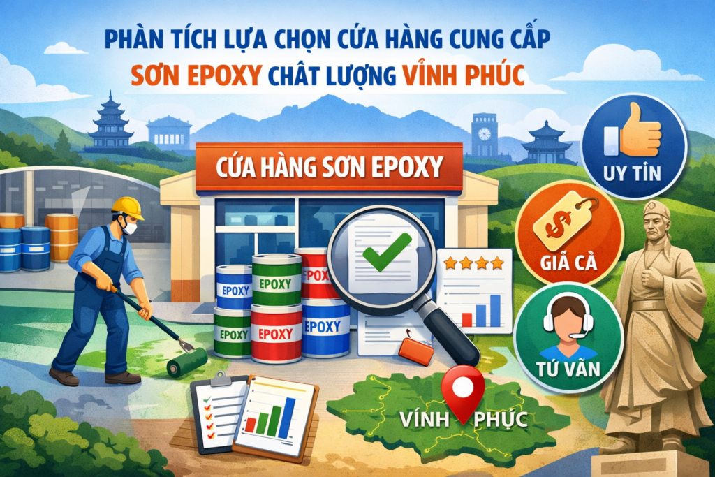 Cửa hàng mua bán sơn epoxy tại Vĩnh Phúc