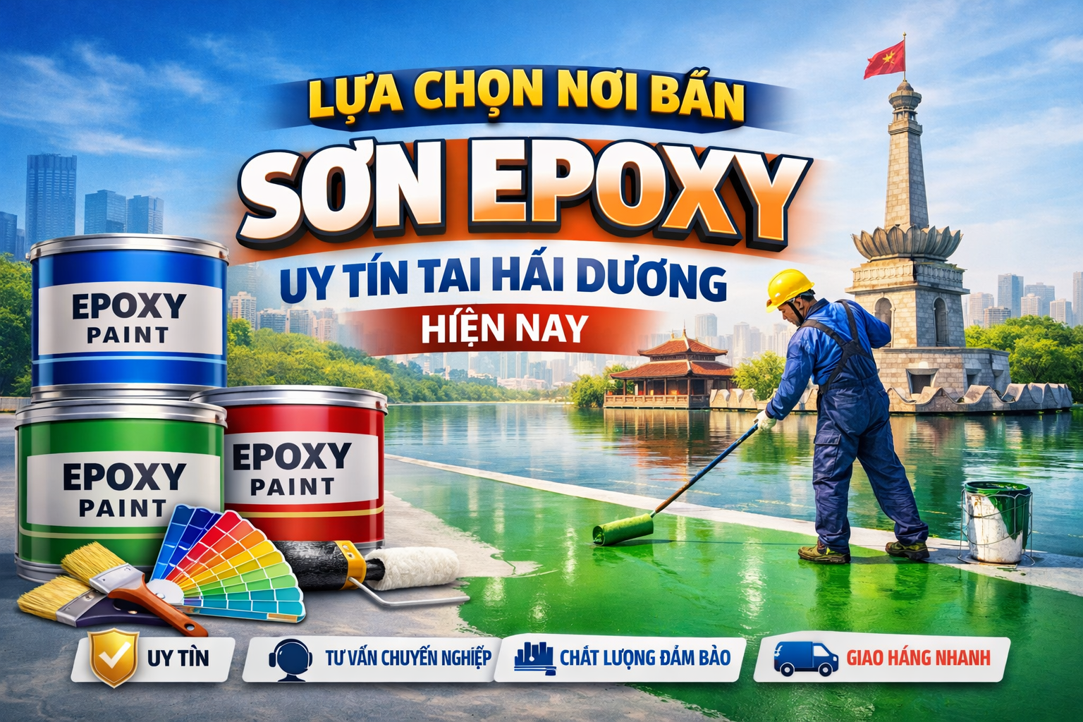  Cửa hàng mua bán sơn epoxy tại Hải Dương