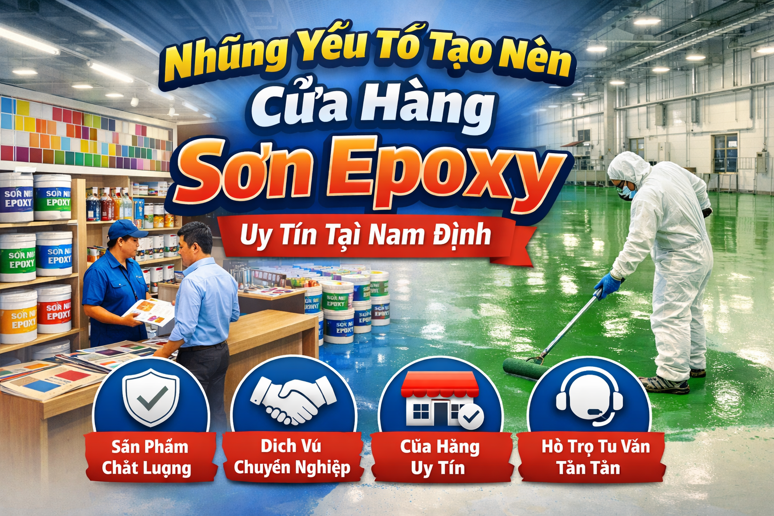 Cửa hàng mua bán sơn epoxy tại Nam Định