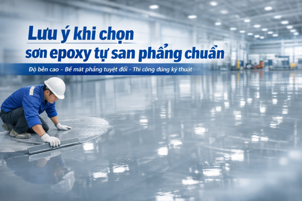 thi công sơn epoxy tự san phẳng tại Cao Bằng