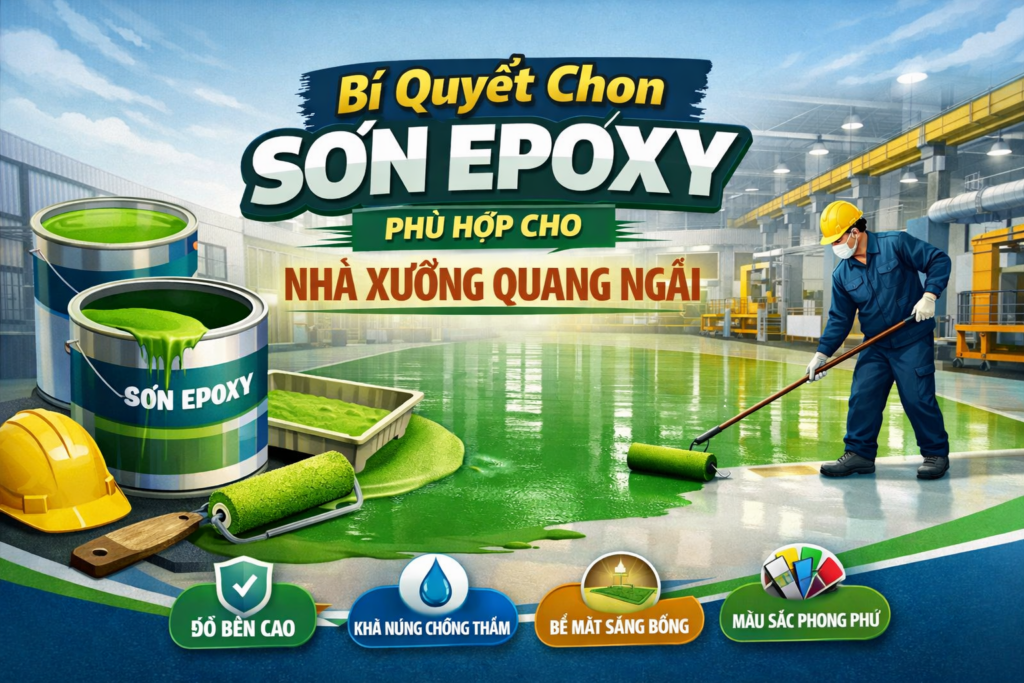 thi công sơn epoxy nhà xưởng tại Quảng Ngãi