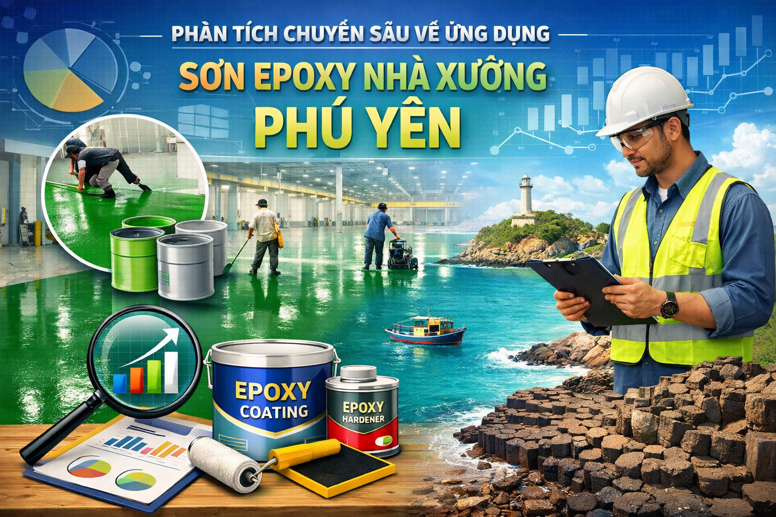 Thi công sơn epoxy nhà xưởng tại Phú Yên