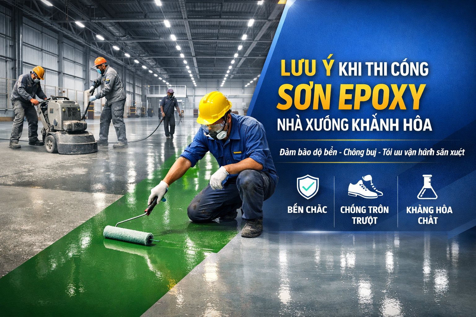 thi công sơn epoxy nhà xưởng tại Khánh Hòa