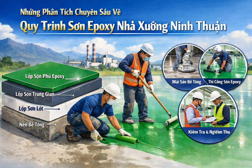 thi công sơn epoxy nhà xưởng tại Ninh Thuận