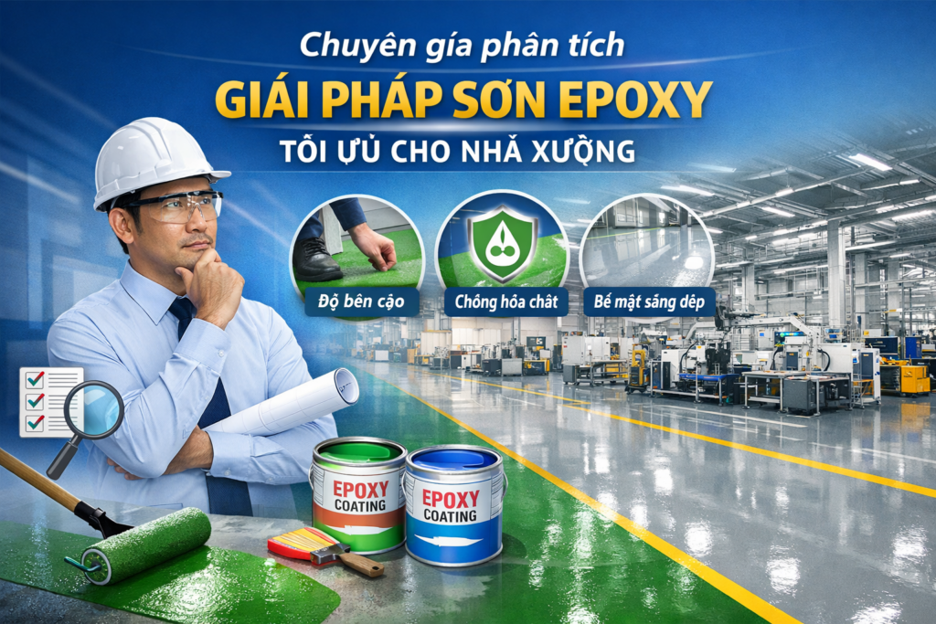 Thi công sơn epoxy nhà xưởng tại Lâm Đồng